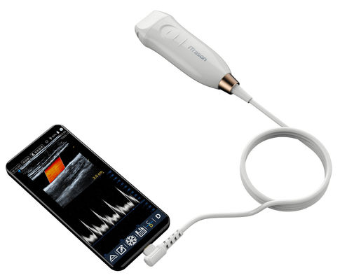 Escáner de ultrasonido portátil con sonda lineal de alta frecuencia de 12 MHz para procedimientos de acceso vascular y inserción PICC precisos
