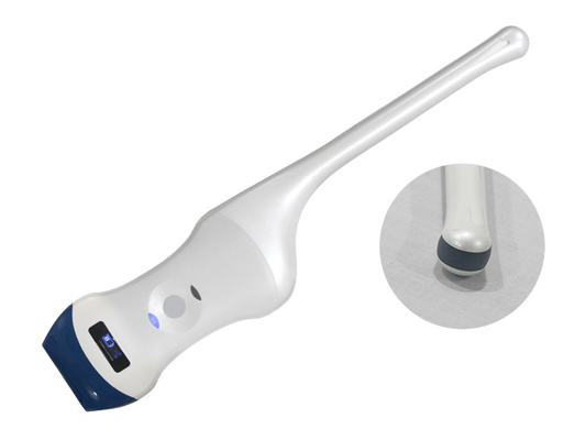 Sonda de ultrasonido lineal inalámbrica de 128 elementos con imágenes transvaginales para guía con agujas y salud de la mujer