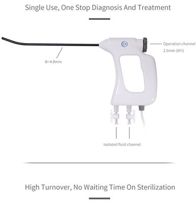 comprar Histeroscopio electrónico disponible 4,8 mm del CE ISO13485 del FDA para procedimientos endoscópicos de ginecología online manufacture