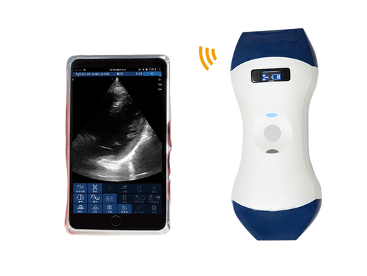 comprar Sonda de ultrasonido portátil inalámbrica del tamaño de la palma de la FDA CE ISO13485 con matriz en fase y cabezal dual lineal para POCUS online manufacture
