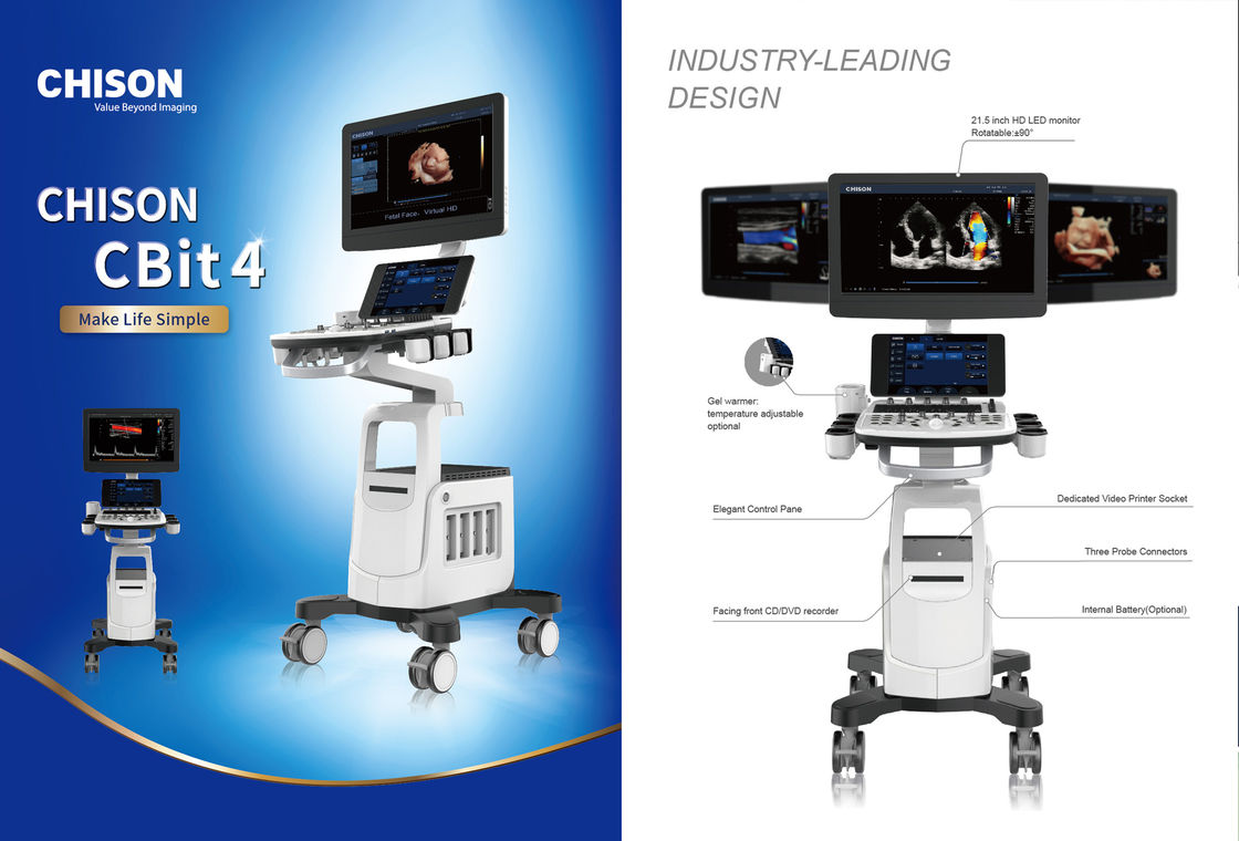 máquina CBit 4 del ultrasonido de Doppler Chison del color 4D para el uso del hospital