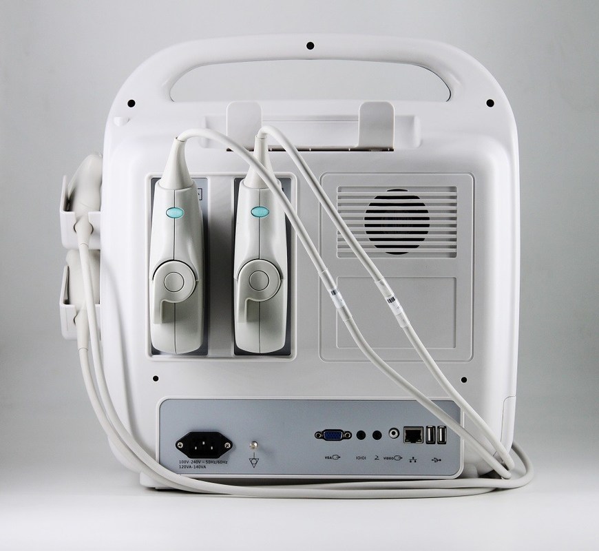 Sistema de ultrasonido Doppler color portátil DCU10 con pantalla HD de 15 pulgadas para imágenes de obstetricia, ginecología, abdomen y corazón