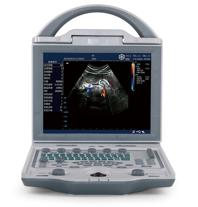 10,4” máquinas portátiles del ultrasonido del ultrasonido veterinario de la pantalla LED para los cerdos 4.5KG