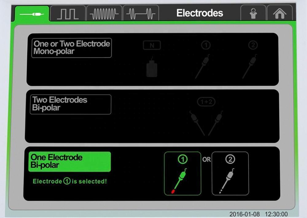 Generador de lesiones por RF de 2 canales con MDR CE para el tratamiento del dolor con monitorización de impedancia y modos de radiofrecuencia térmica