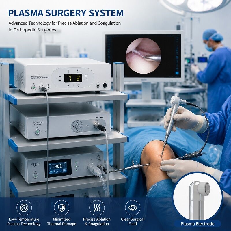 Sistema de cirugía de plasma artroscópico mínimamente invasivo a baja temperatura con temperatura de trabajo de 40-70 °C para electrodo quirúrgico de plasma RF
