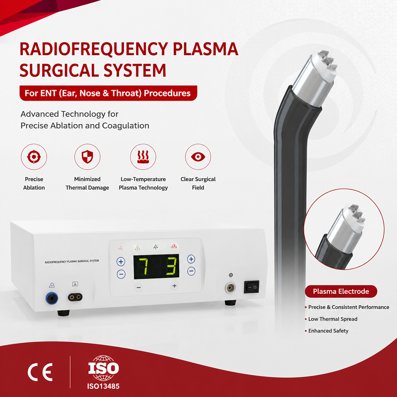 Sistema de cirugía de plasma ORL para el tratamiento de los ronquidos | Generador de coblación RF de baja temperatura con varilla de plasma desechable