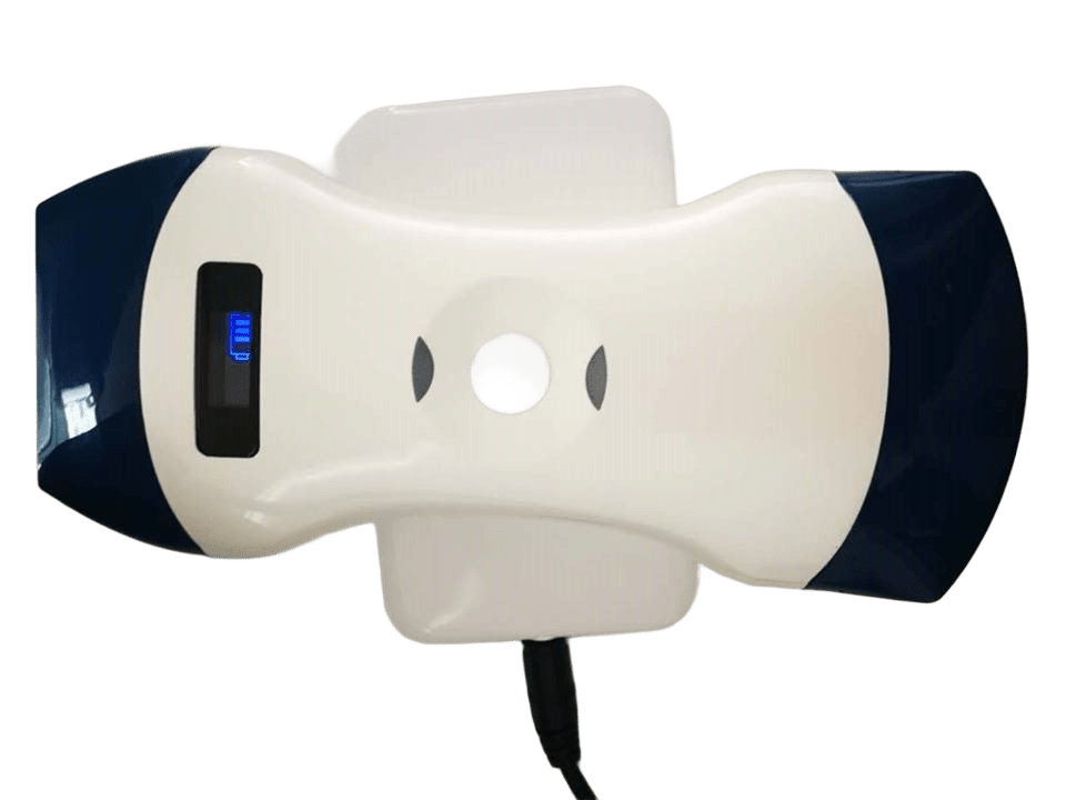Sonda de ultrasonido portátil inalámbrica de cabezal doble de 128 elementos: una sonda para imágenes profundas, imágenes superficiales y diagnóstico en el lugar de atención