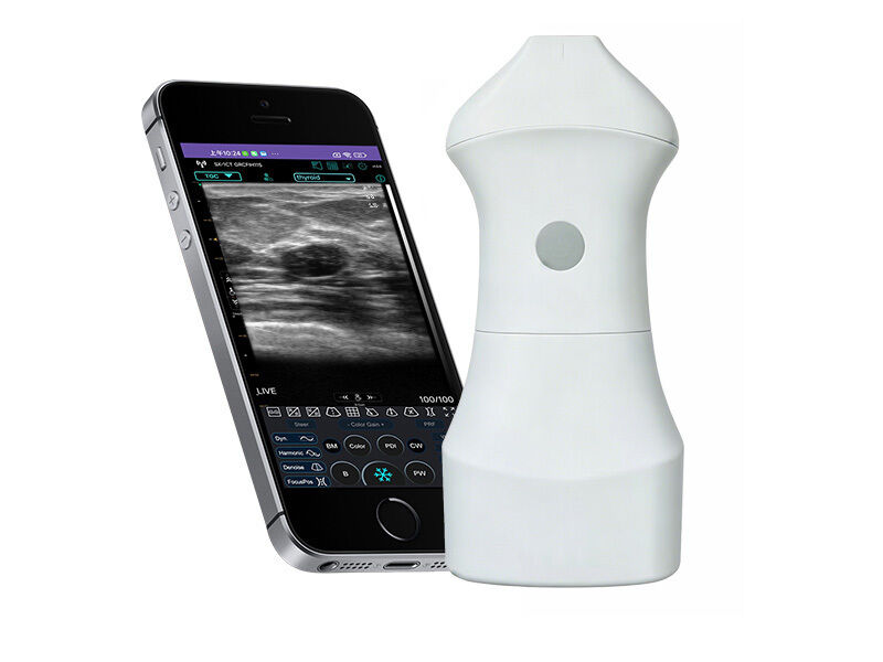 Sonda de ultrasonido cutáneo de alta frecuencia de 24 MHz para medicina estética, dermatología y guía de procedimientos inyectables