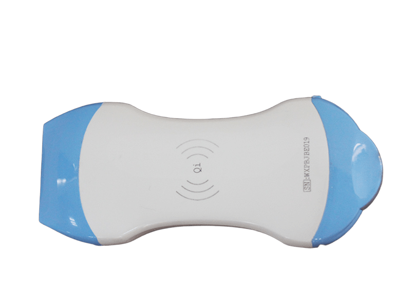 Sonda de ultrasonido portátil inalámbrica de 128 elementos con transductor lineal y microconvexo de doble cabezal para POCUS e imágenes veterinarias
