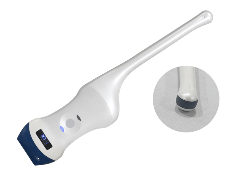 Sonda de ultrasonido lineal inalámbrica de 128 elementos con imágenes transvaginales para guía con agujas y salud de la mujer